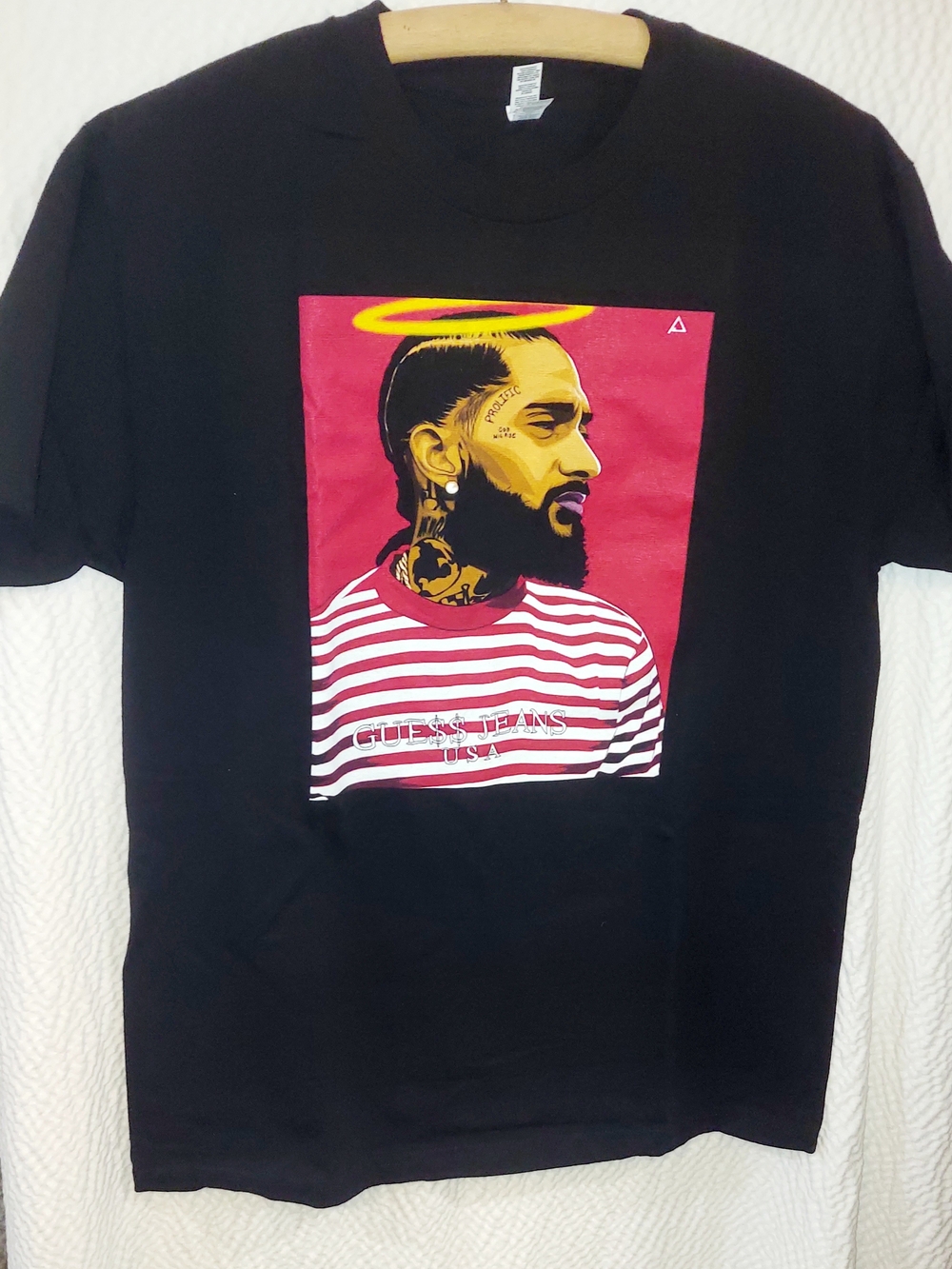 Black Short-Sleeve Nipsey Hussle Tee